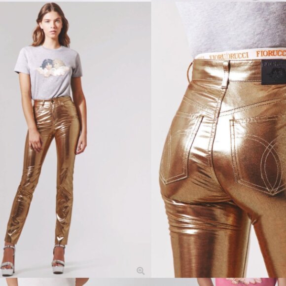 NEW FIORUCCI Classic Yves Gold Metallic Cigarette 28 - Picture 1 of 13